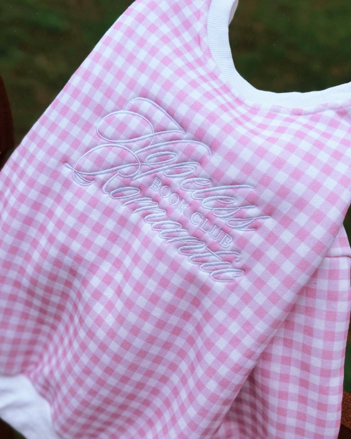 PINK GINGHAM HOPELESS ROMANTIC BOOK CLUB SET