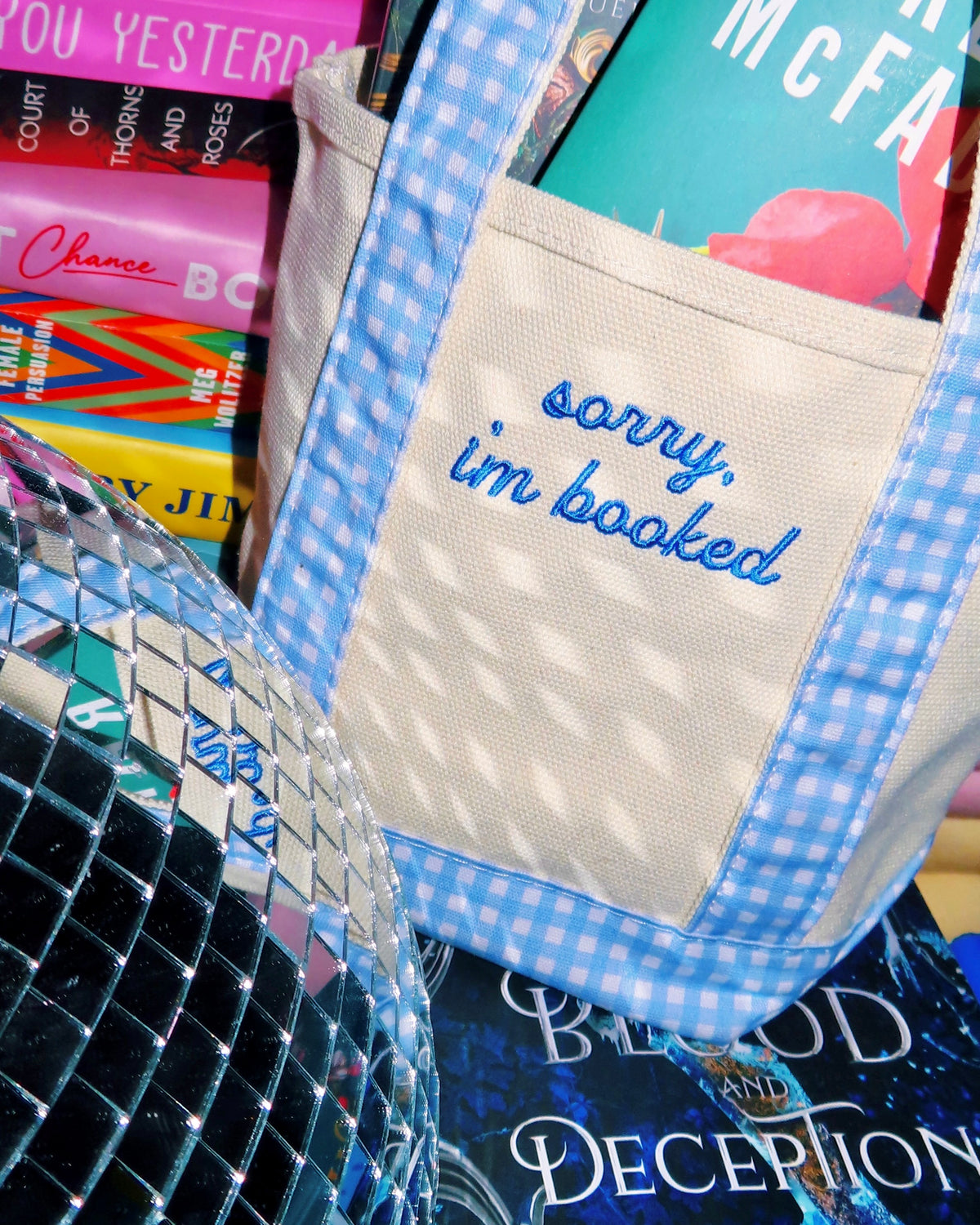 SORRY I’M BOOKED MINI BOAT TOTE