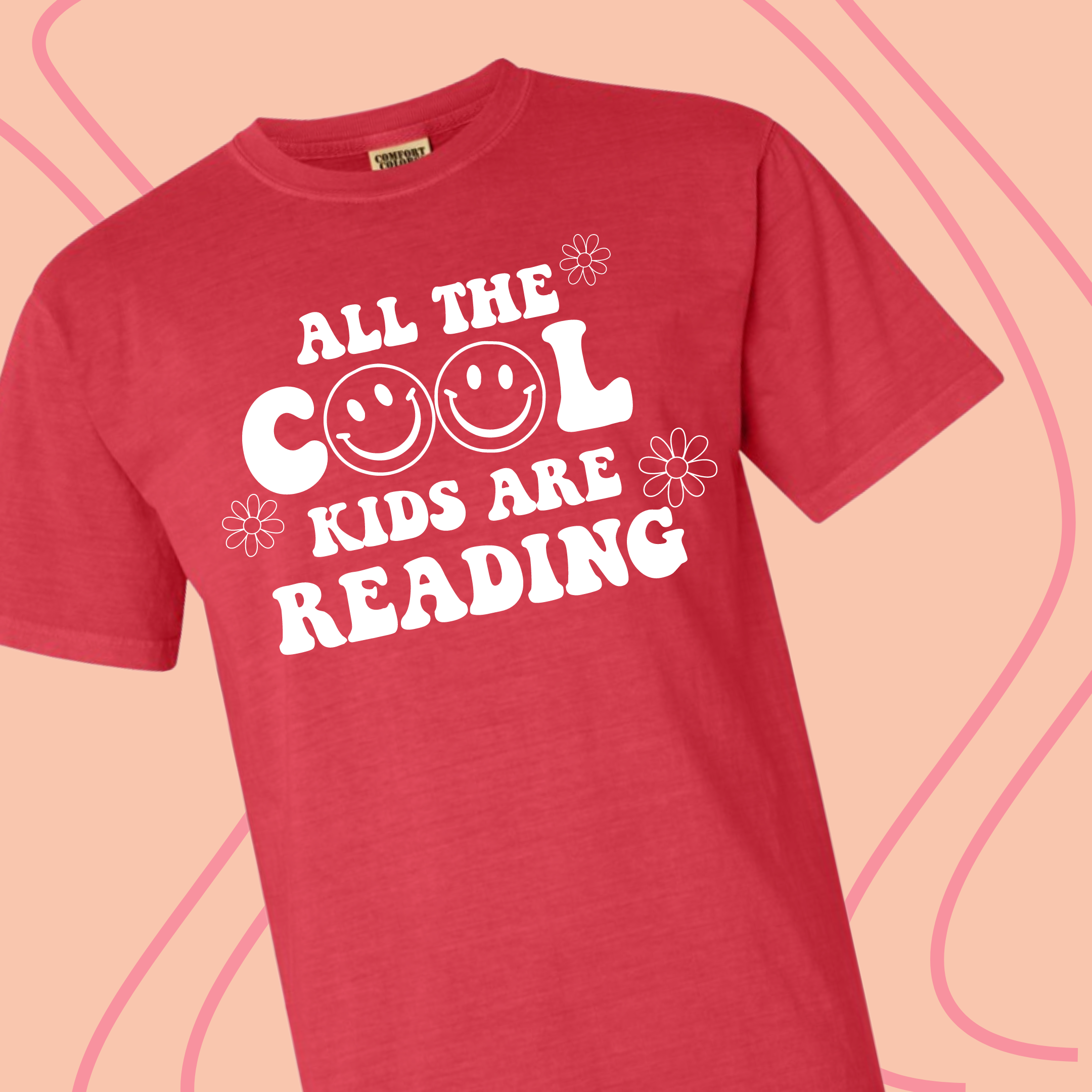 ALL THE COOL KIDS ARE READING Unisex Jersey Short Sleeve Tee By