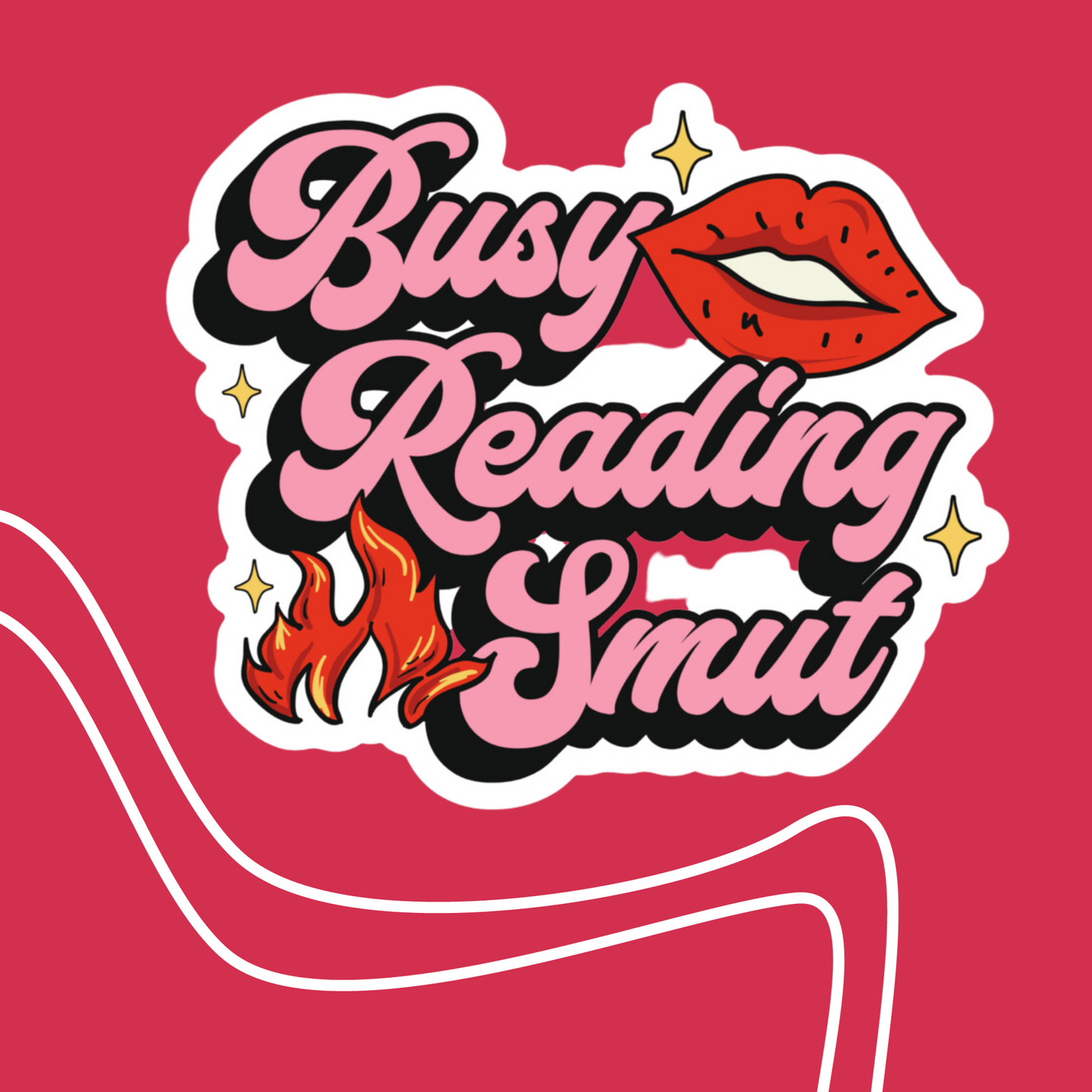 BUSY READING SMUT STICKER