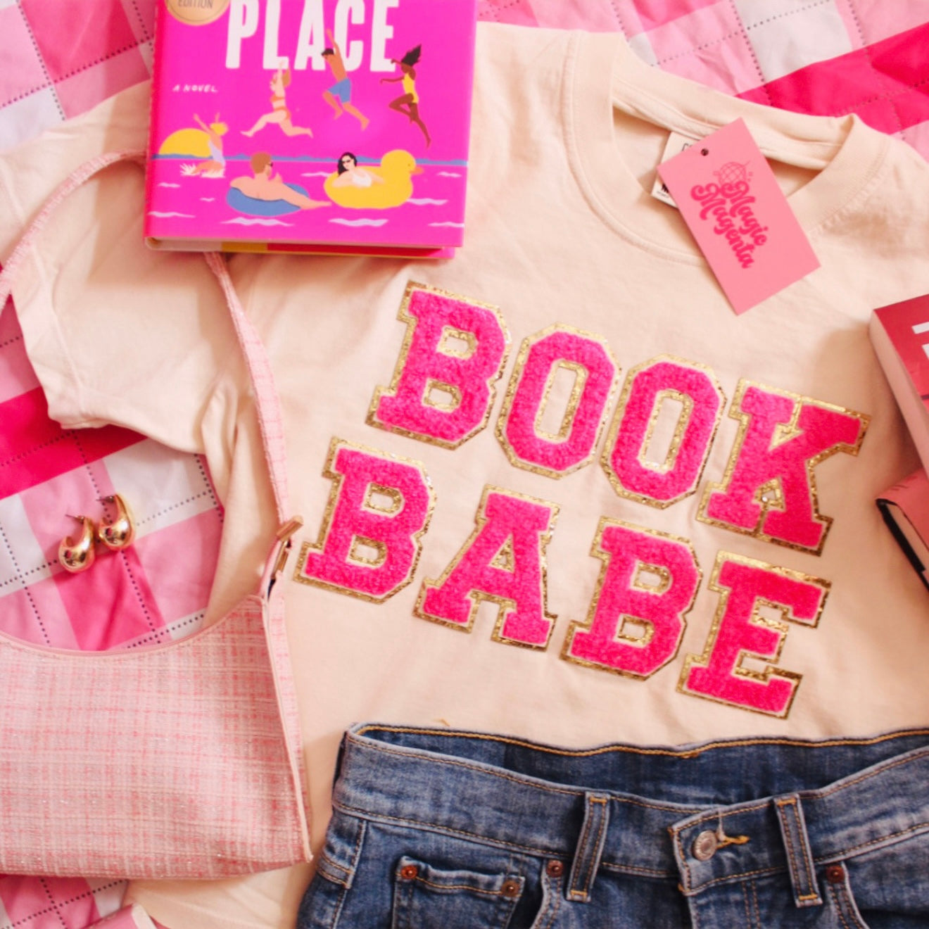 BOOK BABE PATCH BOXY TEE