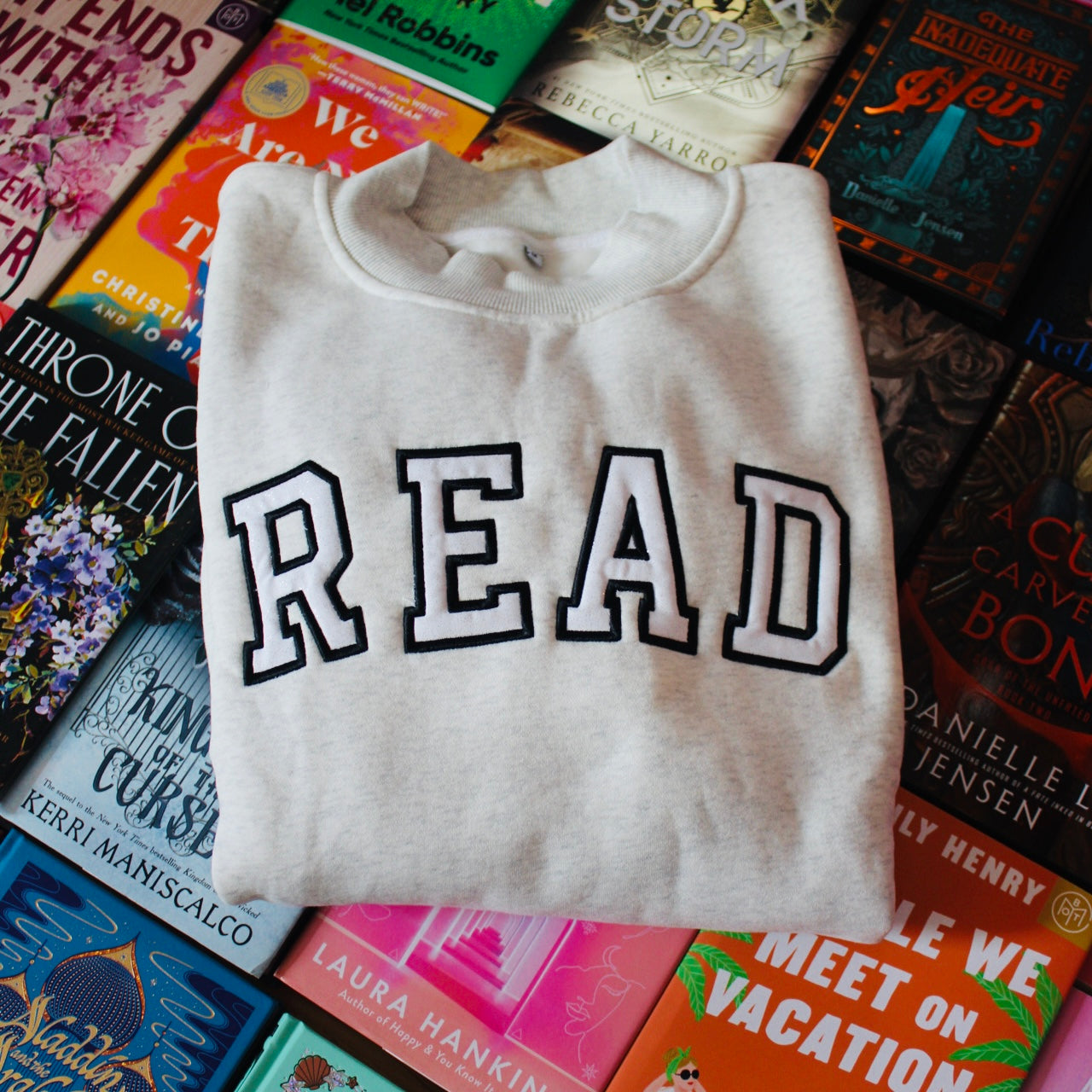 READ EMBROIDERED MOCK NECK