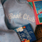 BOOK CLUB APPLIQUE POLKA DOT CREWNECK