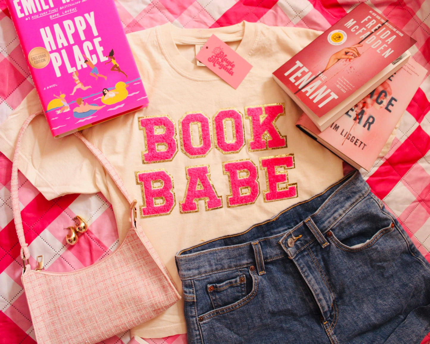 BOOK BABE PATCH BOXY TEE
