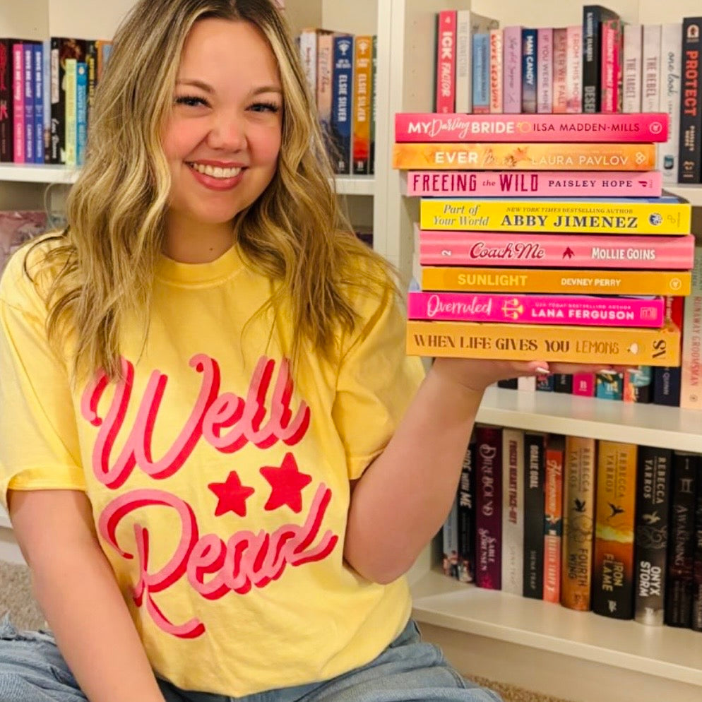 WELL READ TWO TONE TEE