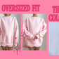 BOOK CLUB APPLIQUE POLKA DOT CREWNECK