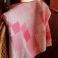 HAPPIEST READING PINK PATCH WORK EMBROIDERED MOCK NECK