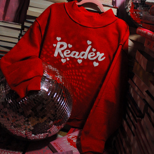 BOOKISH HEARTS READER MOCK NECK