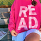 PINK GINGHAM READ CREWNECK