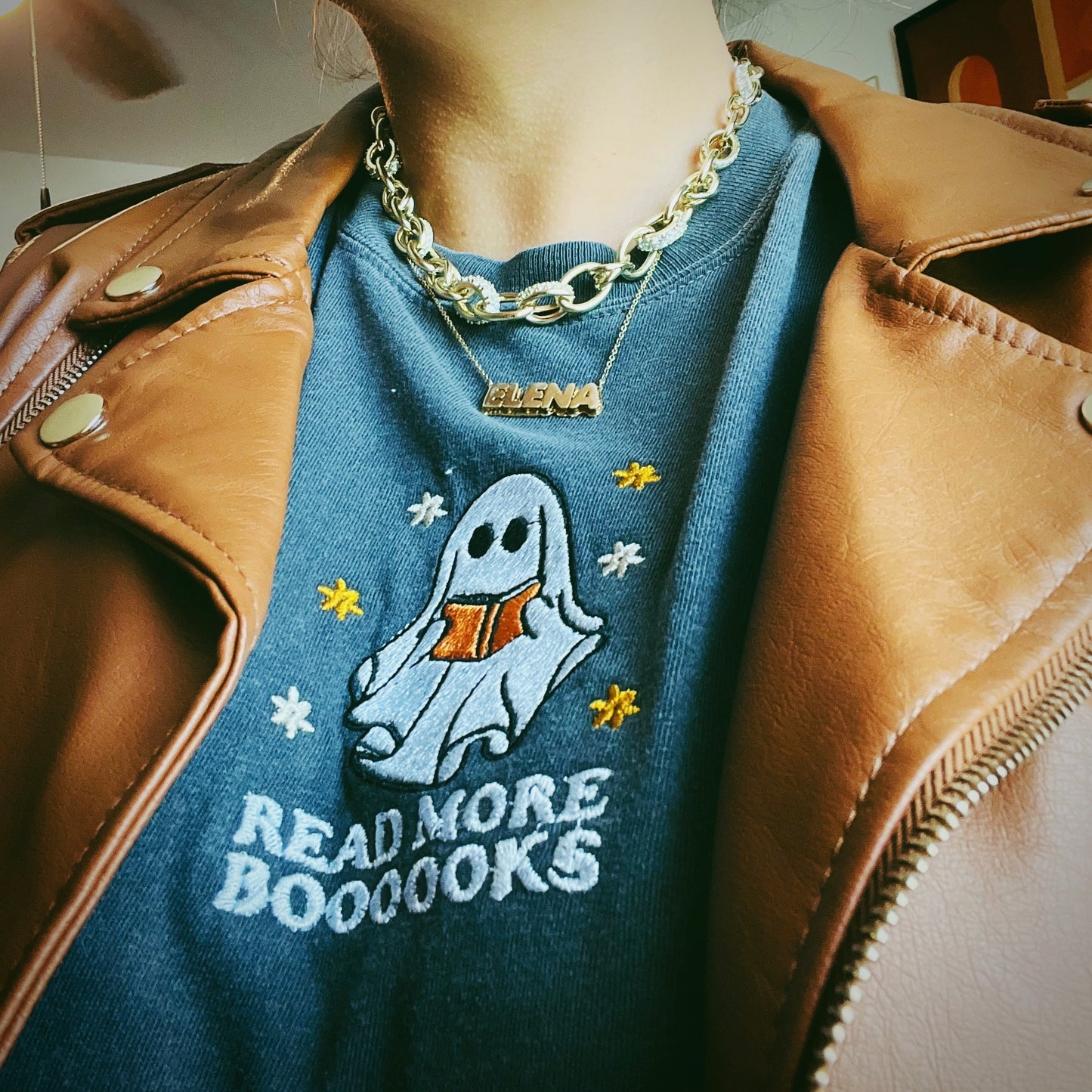 READ MORE BOOKS EMBROIDERED TEE