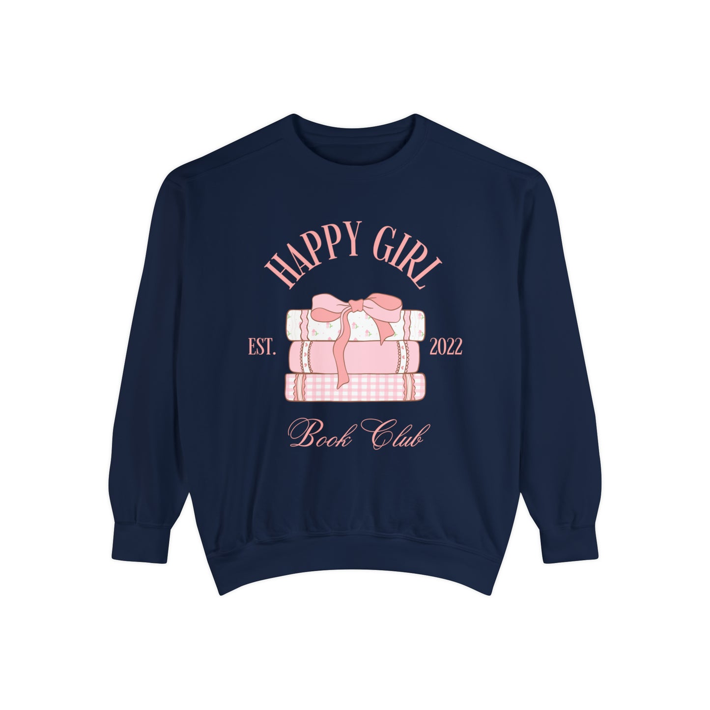 HAPPY GIRL BOOK CLUB BOW CREWNECK