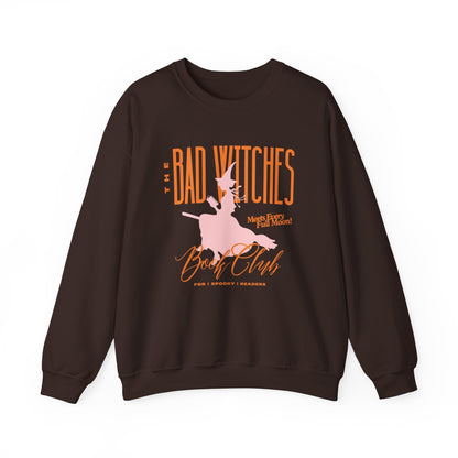 BAD WITCHES BOOK CLUB CHOCOLATE CREWNECK