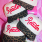 PUFF EMBROIDERED READER CHEETAH HAT