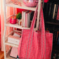 PINK GINGHAM TOTE