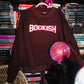 BOOKISH BROWN PINK MOCK NECK