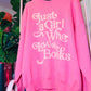 JUST A GIRL WHO LOVES BOOKS KNIT SWEATER