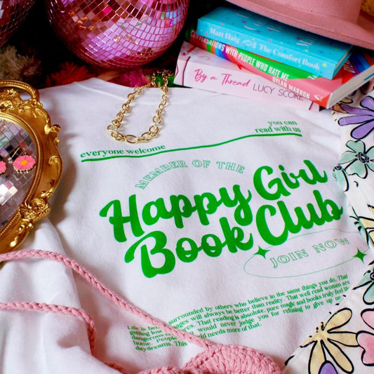 HAPPY GIRL BOOK CLUB CREWNECK