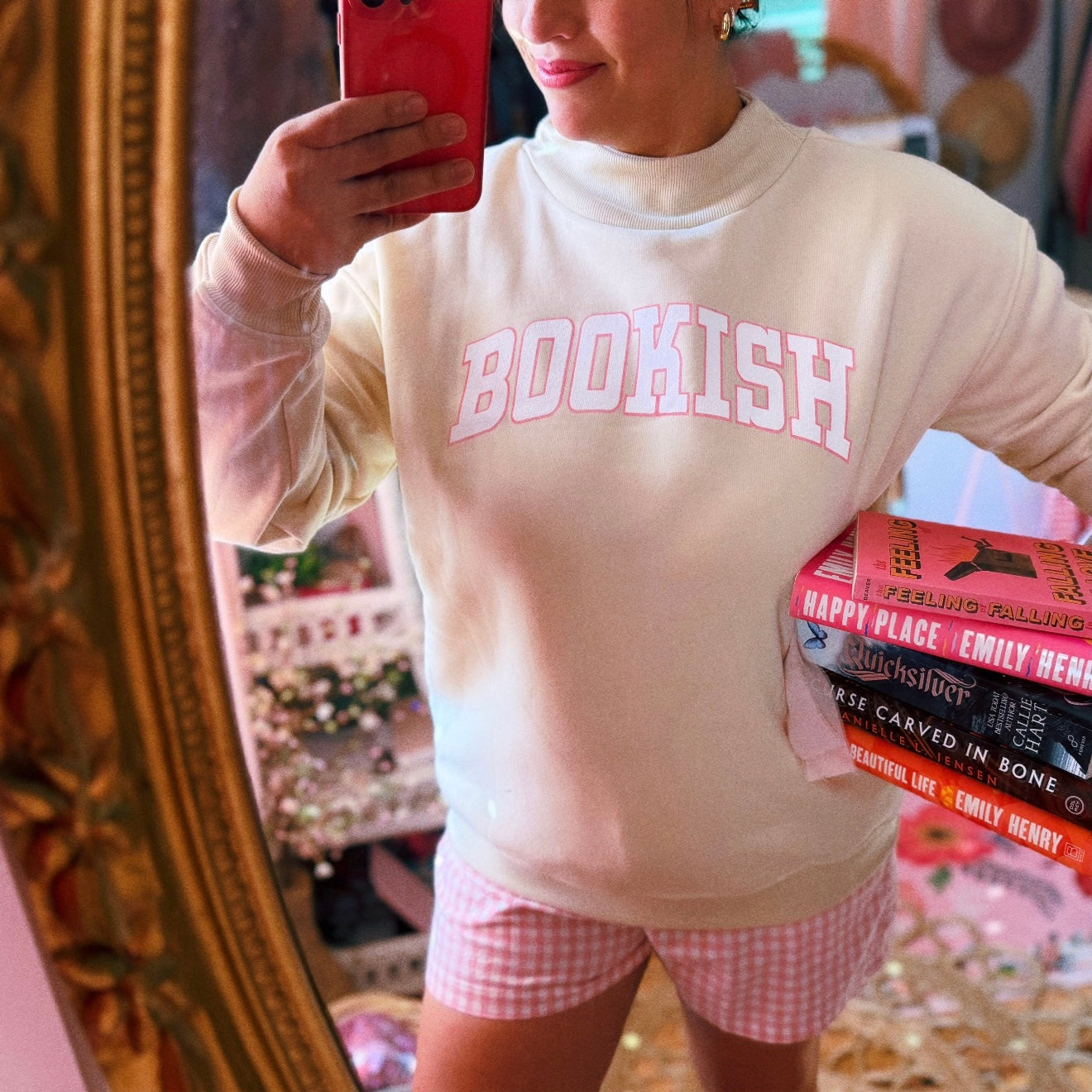 BOOKISH MOCK NECK
