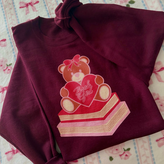 BEAR BOOK GIRL CREWNECK