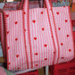 SWEET ON YOU PINK TOTE AND COSMETIC BAG SET