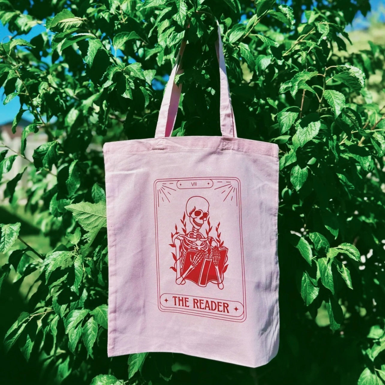 THE READER PINK TOTE