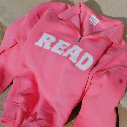 READ PUFF PRINT QUARTER ZIP