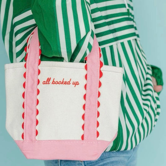 ALL BOOKED UP MINI BOAT TOTE