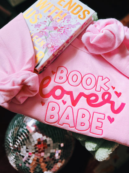 BOOK LOVER BABE EMBROIDERED CREWNECK