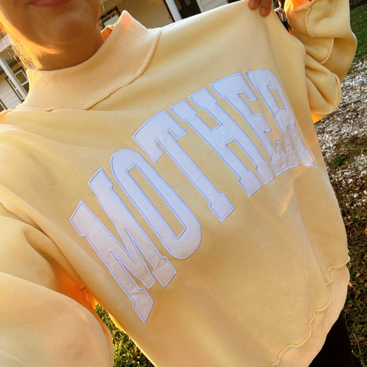 MOTHER SOFT YELLOW MOCK NECK