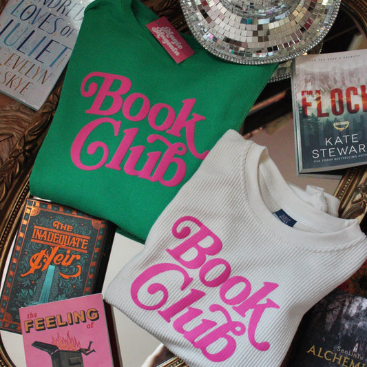 PINK PUFF PRINT BOOK CLUB CREWNECK
