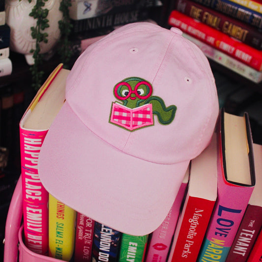 GINGHAM BOOKWORM PATCH HAT