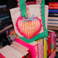 BOOK LOVER HEART BAG CHARM