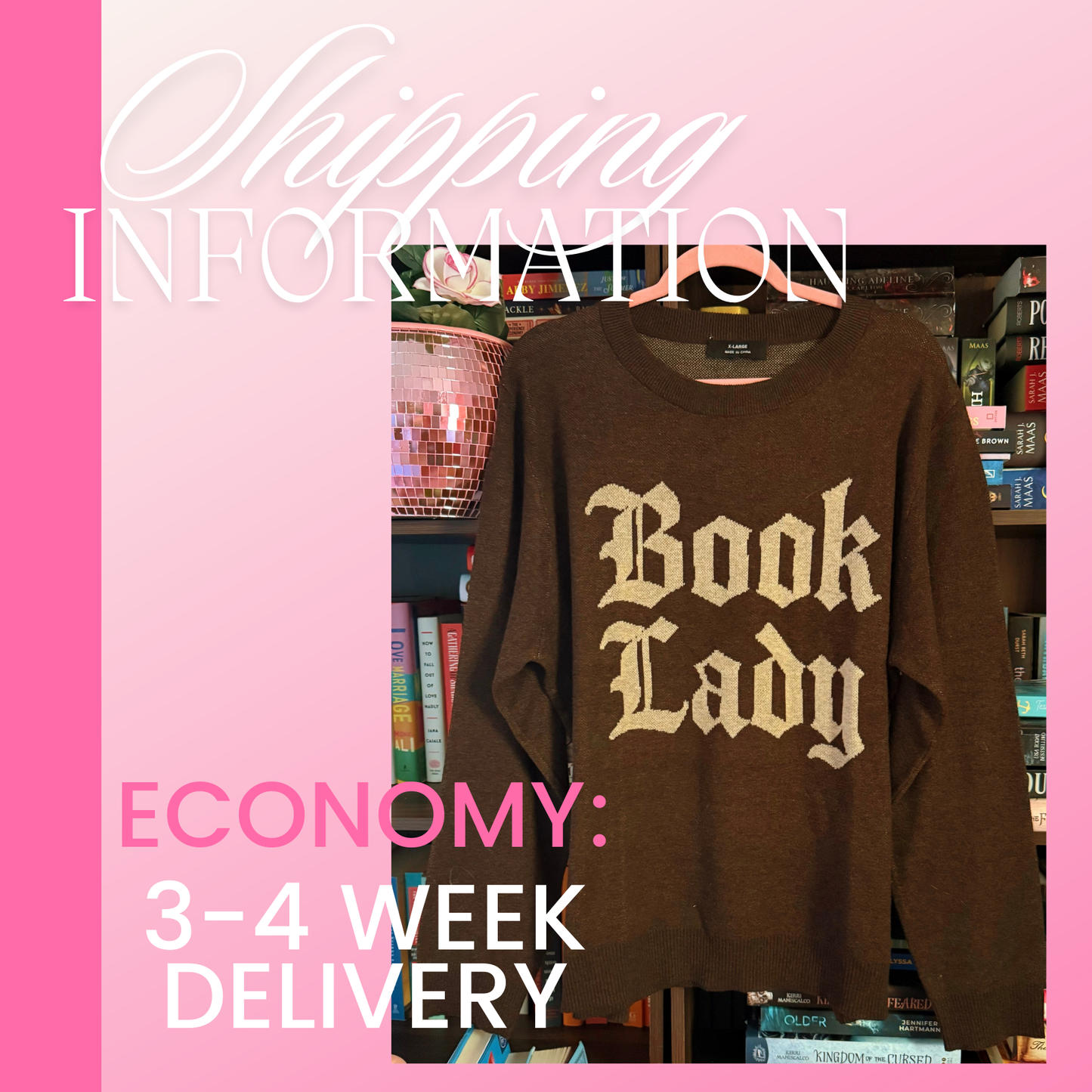 BOOK LADY KNIT SWEATER