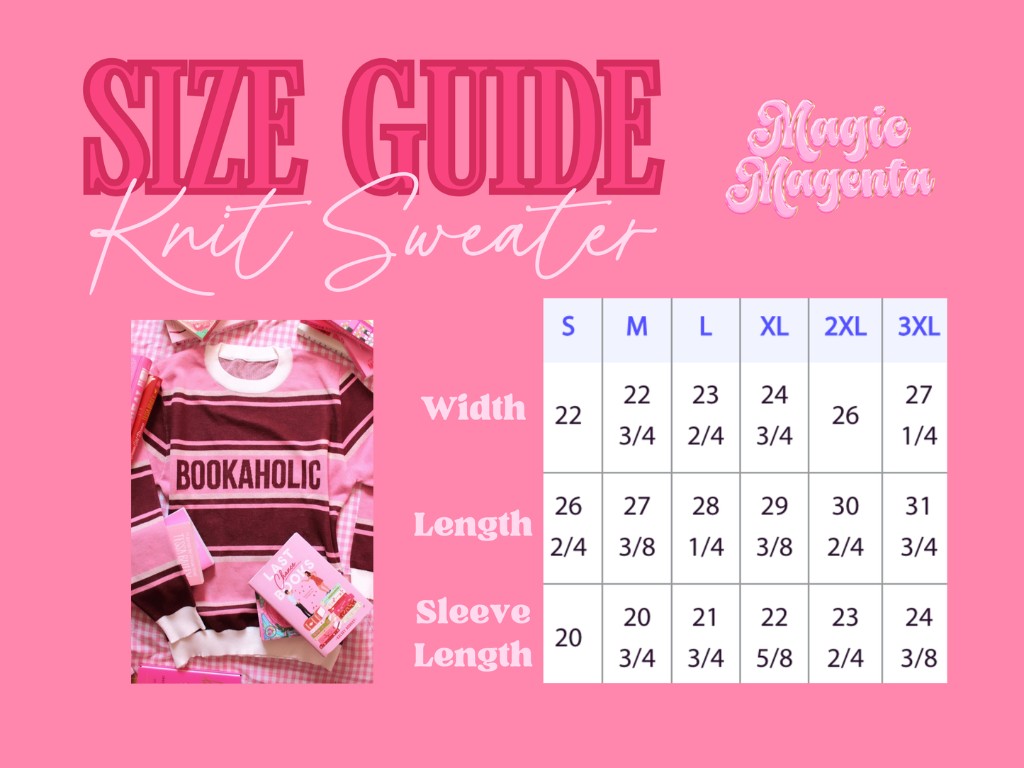 BOOKAHOLIC KNIT SWEATER