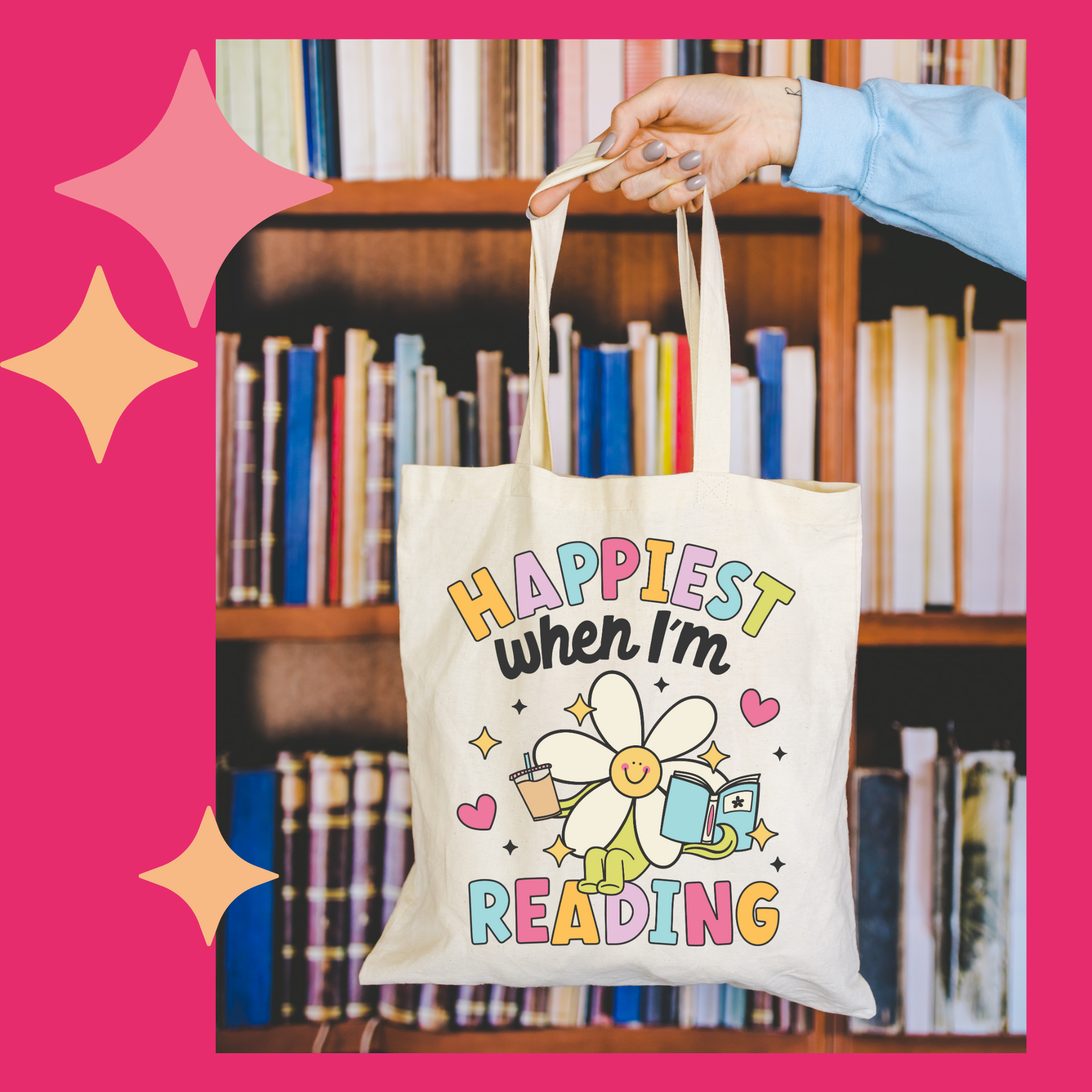 Reading discount tote bag