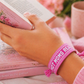 HOT MOMS READ EMBROIDERED BRACELET