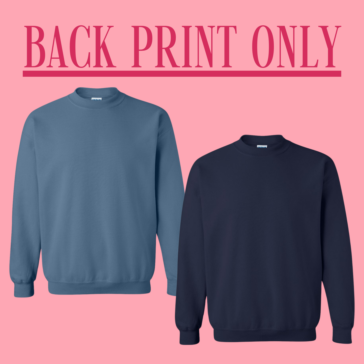 ENEMIES TO LOVERS BACK ONLY PRINT CREWNECK