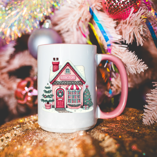 CHRISTMAS BOOKSTORE MUG