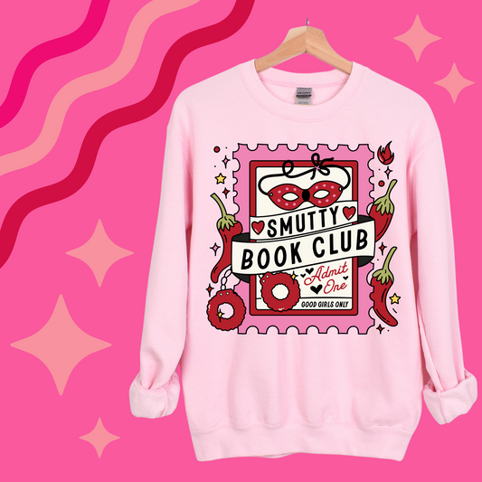 SMUTTY BOOK CLUB ADMIT ONE CREWNECK