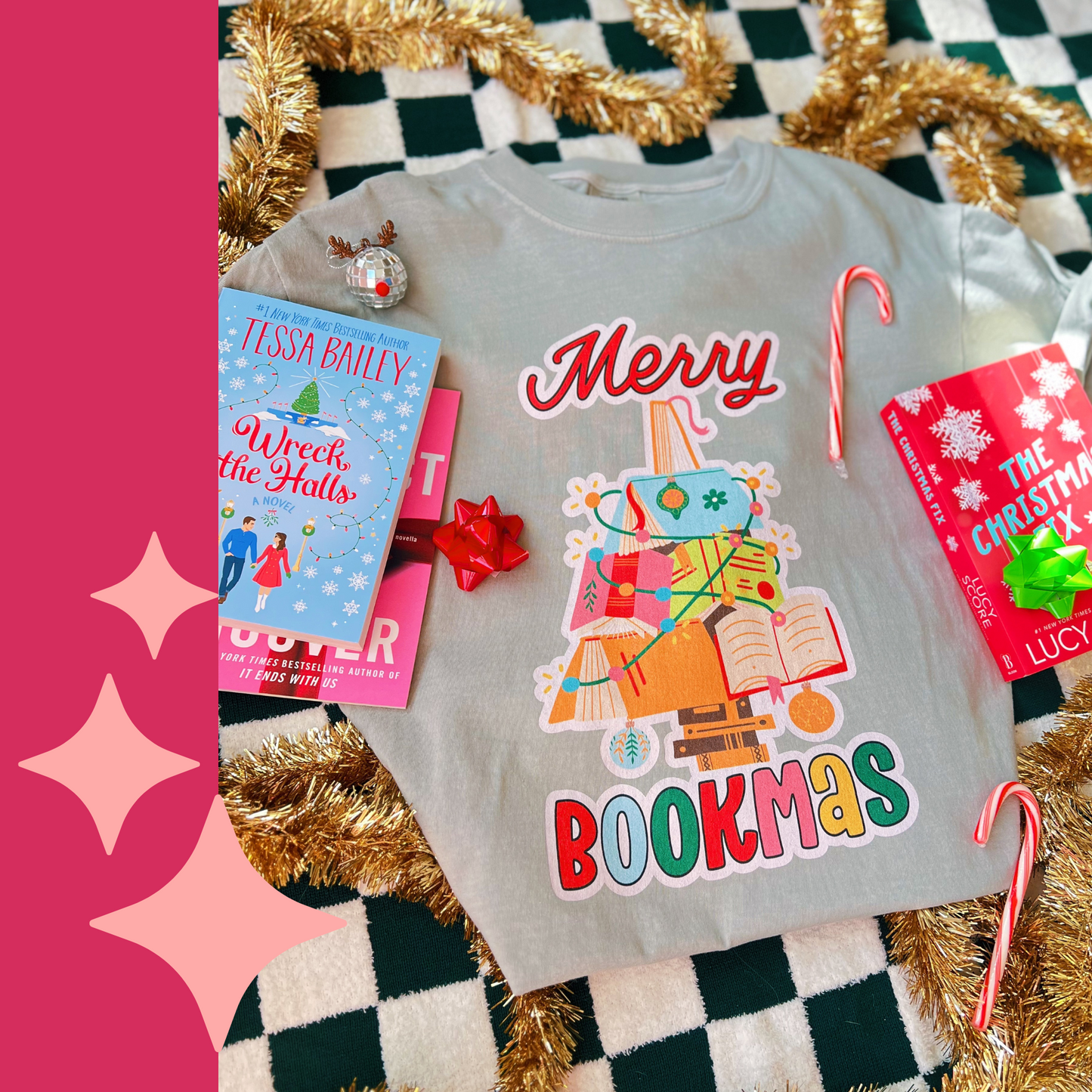 MERRY BOOKMAS T-SHIRT