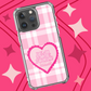 PINK GINGHAM PHONE CASE