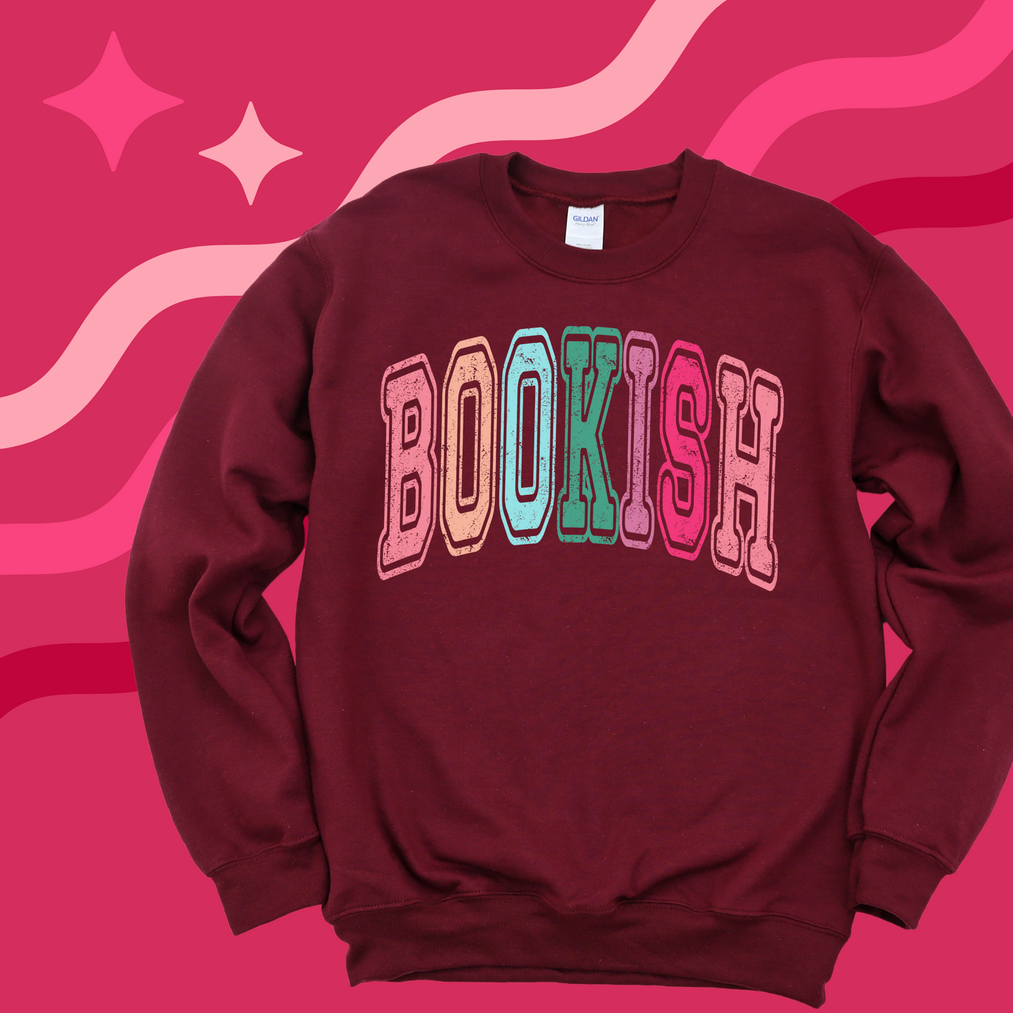 COLORFUL BOOKISH CREWNECK