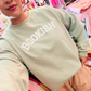 SAGE BOOKISH CREWNECK