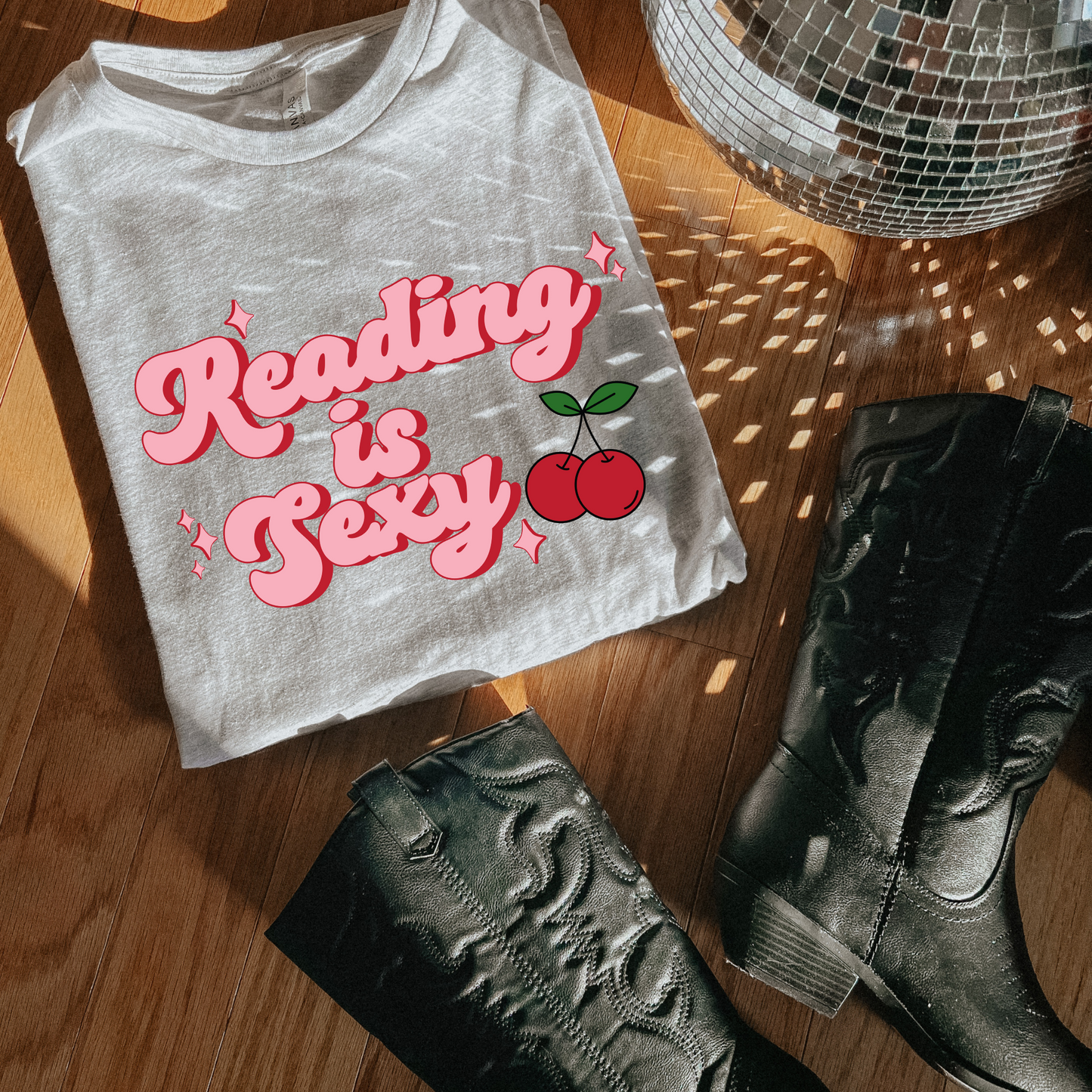 READING IS SEXY ASH T-SHIRT