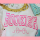 BOOKISH BOW WHITE CREWNECK