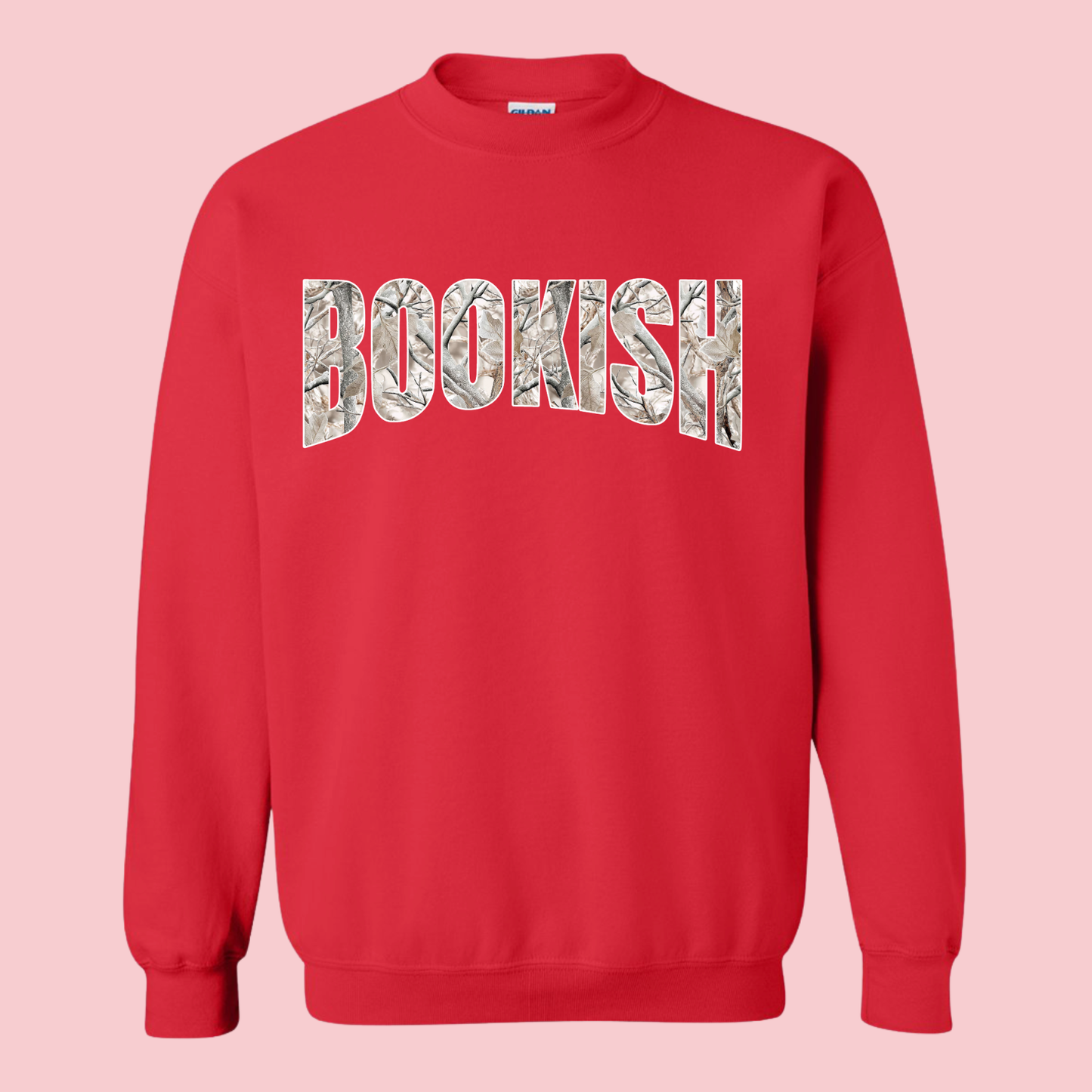 BOOKISH CAMO CREWNECK
