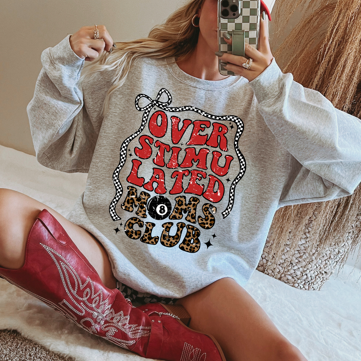 OVERSTIMULTED MOMS CLUB CREWNECK