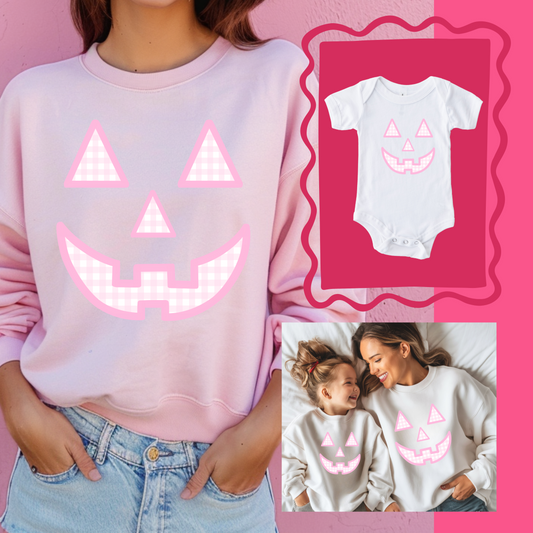 GINGHAM JACK-O-LATERN DESIGN