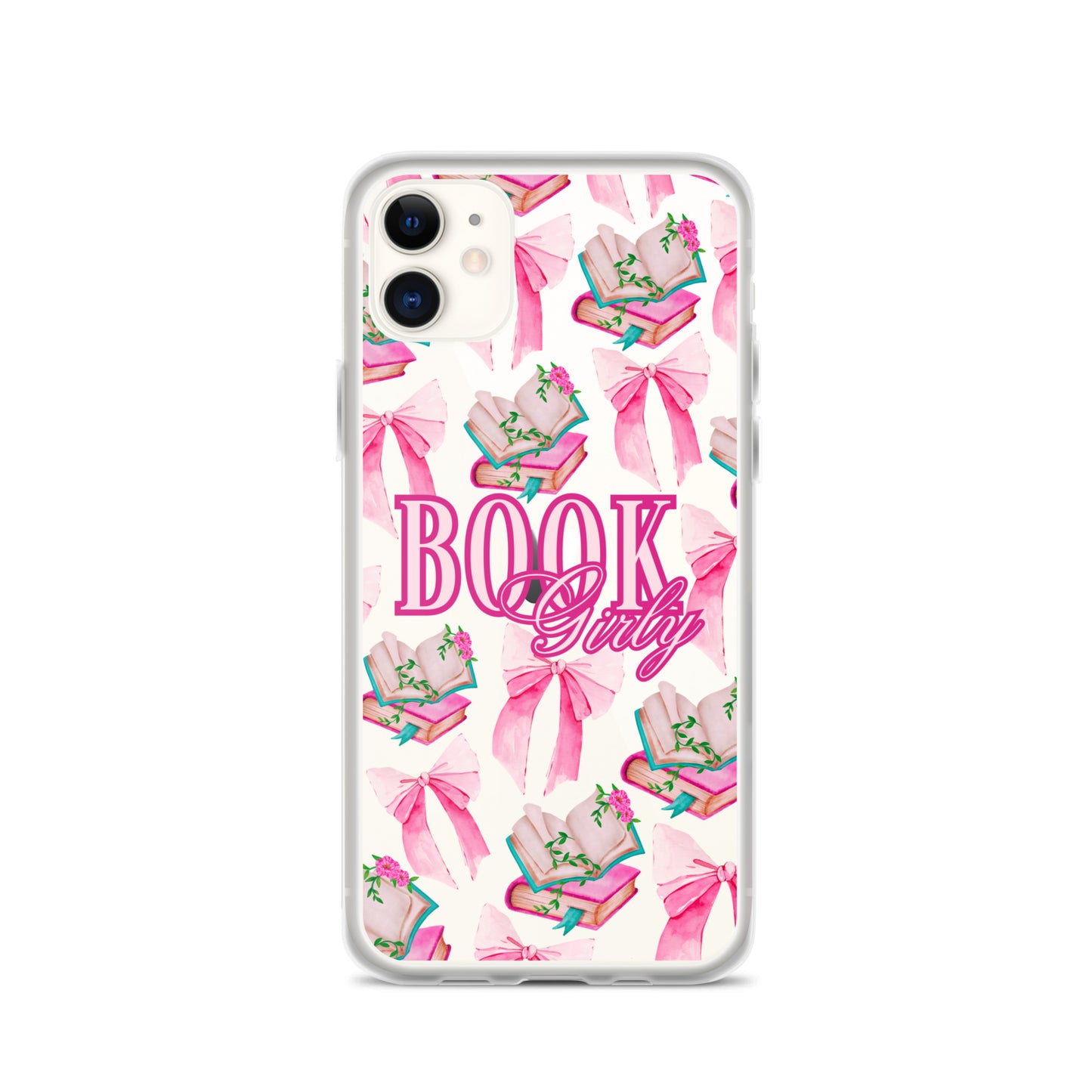 BOOK GIRLY BOWS & BOOKS IPHONE CASE