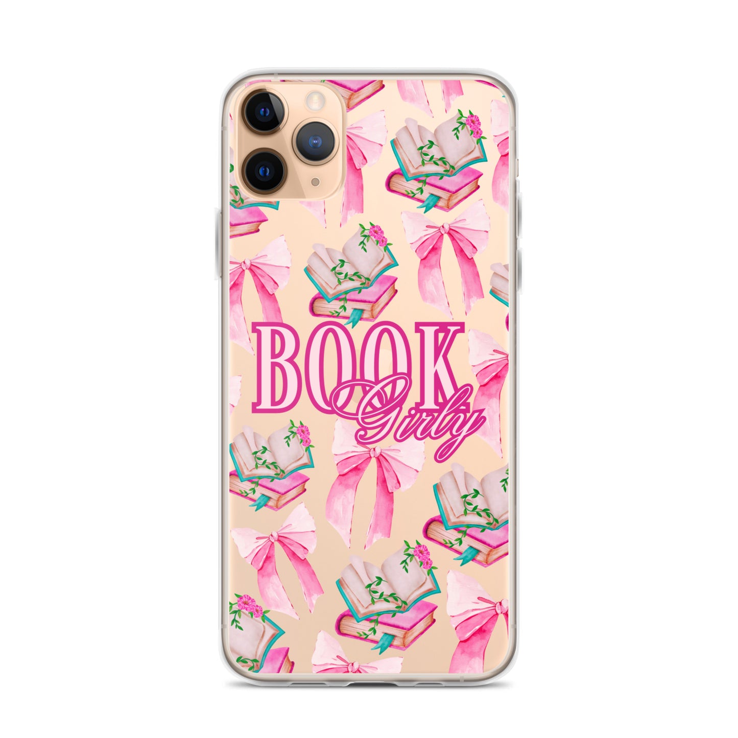 BOOK GIRLY BOWS & BOOKS IPHONE CASE